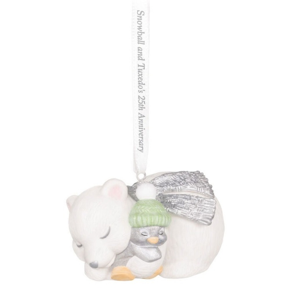 Hallmark Keepsake 2025 Snowball and Tuxedo 25th Anniversary Porcelain Ornament